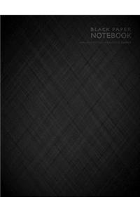 Black Paper Notebook Handwriting Practice Paper