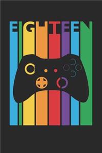 Gaming Notebook for 18 Year Old Boys and Girls - Colorful Gaming Journal - 18th Birthday Gift for Gamer Diary