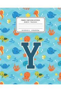 Primary Composition Notebook Grades K-2 Story Journal Y