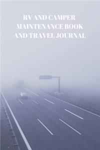 RV and Camper Maintenance Book and Travel Journal