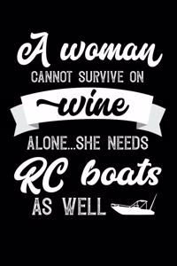 A Woman Cannot Survive On Wine Alone She Needs RC Boats As Well