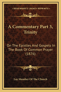 A Commentary Part 3, Trinity