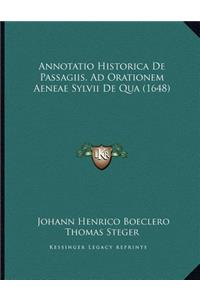 Annotatio Historica De Passagiis, Ad Orationem Aeneae Sylvii De Qua (1648)