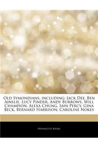 Articles on Old Symondians, Including