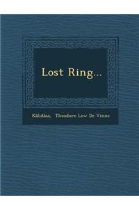 Lost Ring...
