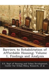 Barriers to Rehabilitation of Affordable Housing