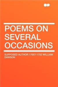 Poems on Several Occasions