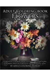 Adult Coloring Book: Flowers