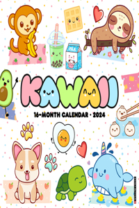 Kawaii 2024 12 X 12 Wall Calendar
