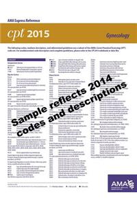 CPT 2015 Express Reference Coding Card: Gynecology