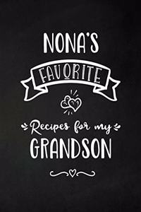 Nona's Favorite, Recipes for My Grandson