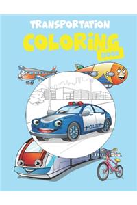 Transportation Coloring Book
