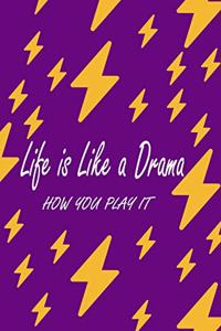 Life is Like a Drama how you play it