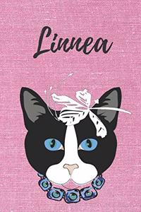 Personalisiertes Notizbuch - Katze Linnea