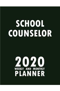 School Counselor 2020 Weekly and Monthly Planner
