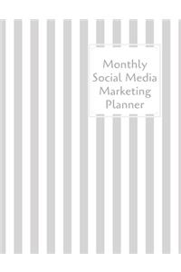 Monthly Social Media Marketing Planner