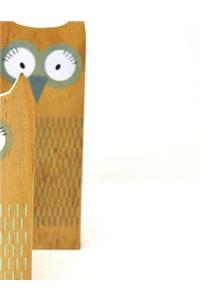 Owls Notebook large Size 8.5 x 11 Ruled 150 Pages