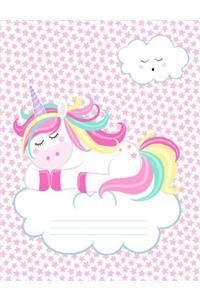 Unicorn Asleep Composition Notebook