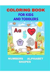 Coloring Book For Kids And Toddlers