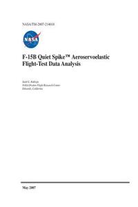 F-15b Quiet Spike(trademark) Aeroservoelastic Flight-Test Data Analysis