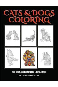 Coloring Book Pages (Cats and Dogs)