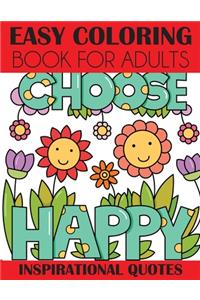 Easy Coloring Book for Adults