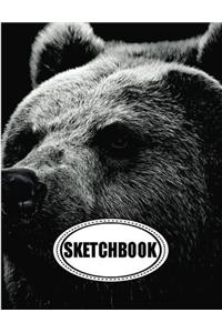 Sketchbook : Grizzly: 120 Pages of 8.5 x 11 Blank Paper for Drawing, Doodling or Sketching (Sketchbooks)
