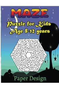 Maze Puzzle for Kids Age 8-12 Years, 50 Fun to Hexagonal SIGMA Maze: Brain Games Activity Book for Kids