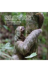 Sloths Calendar 2018