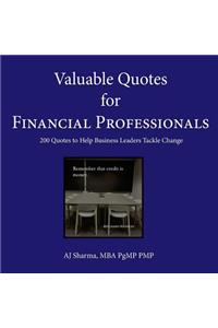 Valuable Quotes for Financial Professionals