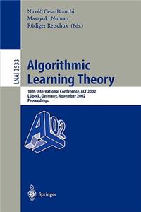 Algorithmic Learning Theory