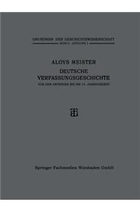 Deutsche Verfassungsgeschichte Von Den Anfängen Bis Ins 14. Jahrhundert