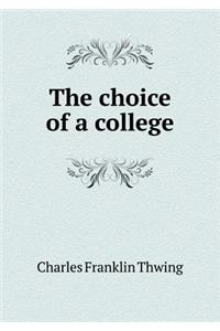 The Choice of a College