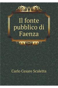 Il Fonte Pubblico Di Faenza