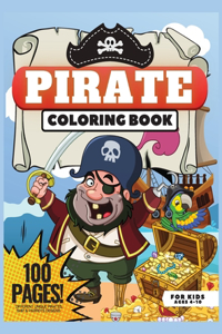 Pirate Coloring Book, 100 Pages