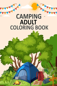 Camping Adult Coloring Book