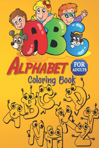 Alphabet coloring book for adults