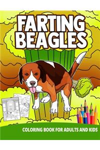 Farting Beagles Coloring Book For Adults And Kids