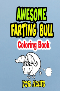 Awesome Farting Bull Coloring Book
