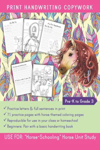Print Handwriting Copywork Pre-K to Grade 3
