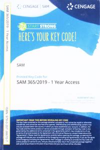 Sam 365 & 2019 Assessments, Training and Projects Printed Access Card with Access to Ebook, 2 Terms