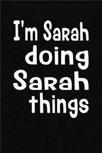 I'm Sarah Doing Sarah Things