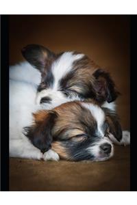 Cute Puppies Snuggling Notebook