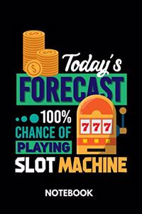 Today's Forecast 100% Chance Of Playing Slot Machine - Notebook
