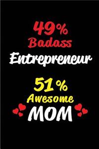 49% Badass Entrepreneur 51% Awesome Mom