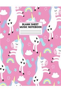 Blank Sheet Music Notebook