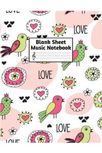 Blank Sheet Music Notebook
