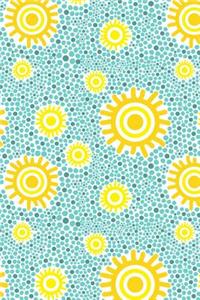 Summer Pattern - Sunny Beach Time 03: Blank Sketch Paper Notebook with frame for the Summertime at the Beach