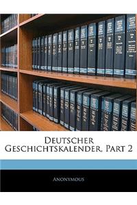 Deutscher Geschichtskalender, II Band