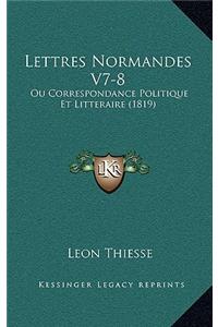 Lettres Normandes V7-8